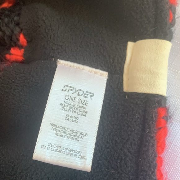 Spider Women’s Winter Knit Hat Ear Flaps Tassels Pink and Black Braided - Picture 6 of 7